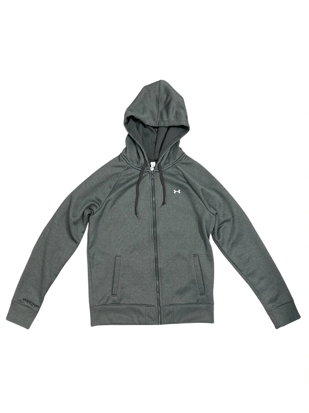 Under Armour Storm Fleece Full Zip Hoodie Heather Gray Medium M - Picture 6 of 8